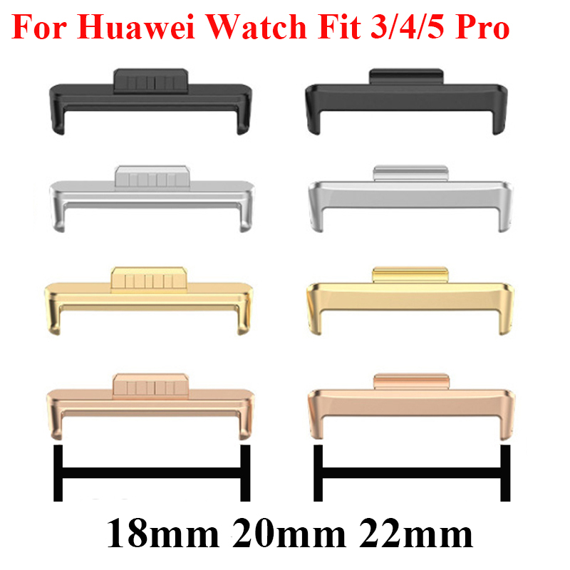 Push Fit Connector - 2PCS คอนเนคเตอร์สำหรับหัวเว่ยวอตช์ฟิต 5 โปร 4 ตัวเชื่อมต่อสายรัด