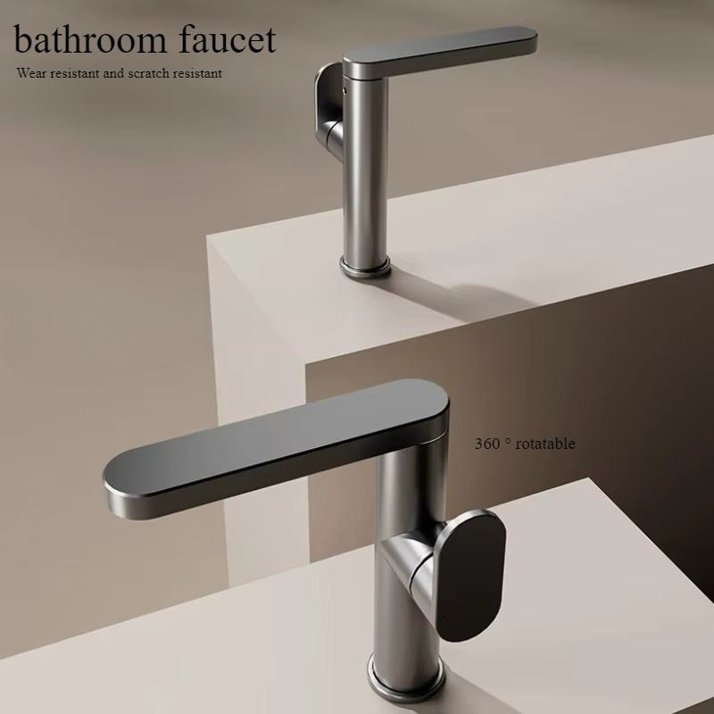 Silicone Tap Washer - ก๊อกน้ําในห้องน้ํา 360 ° ก๊อกอ่างล้างจานร้อนและเย็นแบบหมุนได้ วัสดุอลูมิเนียมอวกาศ