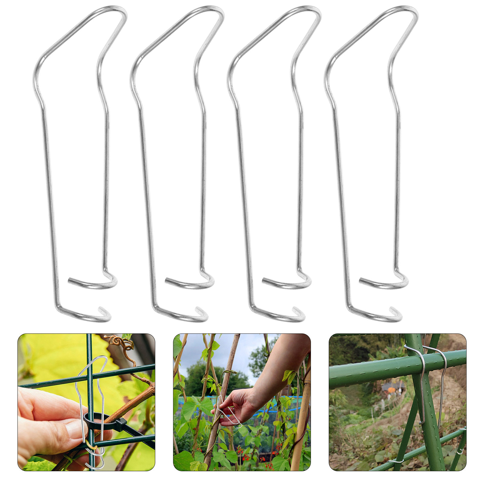 Plastic Pipe Clip - 20 ชิ้น ข้อต่อโครงเหล็กขนาด 16 มม. คลิปหนีบท่อเหล็กสีเงิน