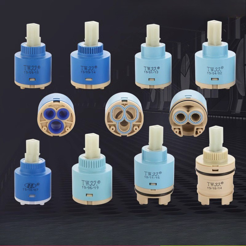 Basin Mixer Cartridge - ตลับเซรามิกสำหรับก๊อกผสมน้ำแบบเทอร์โมสแตติก วาล์วแบบดิสก์ ตลับเซรามิกพลาสติก PP สำหรับก๊อกผสมน้ำ ขนาด