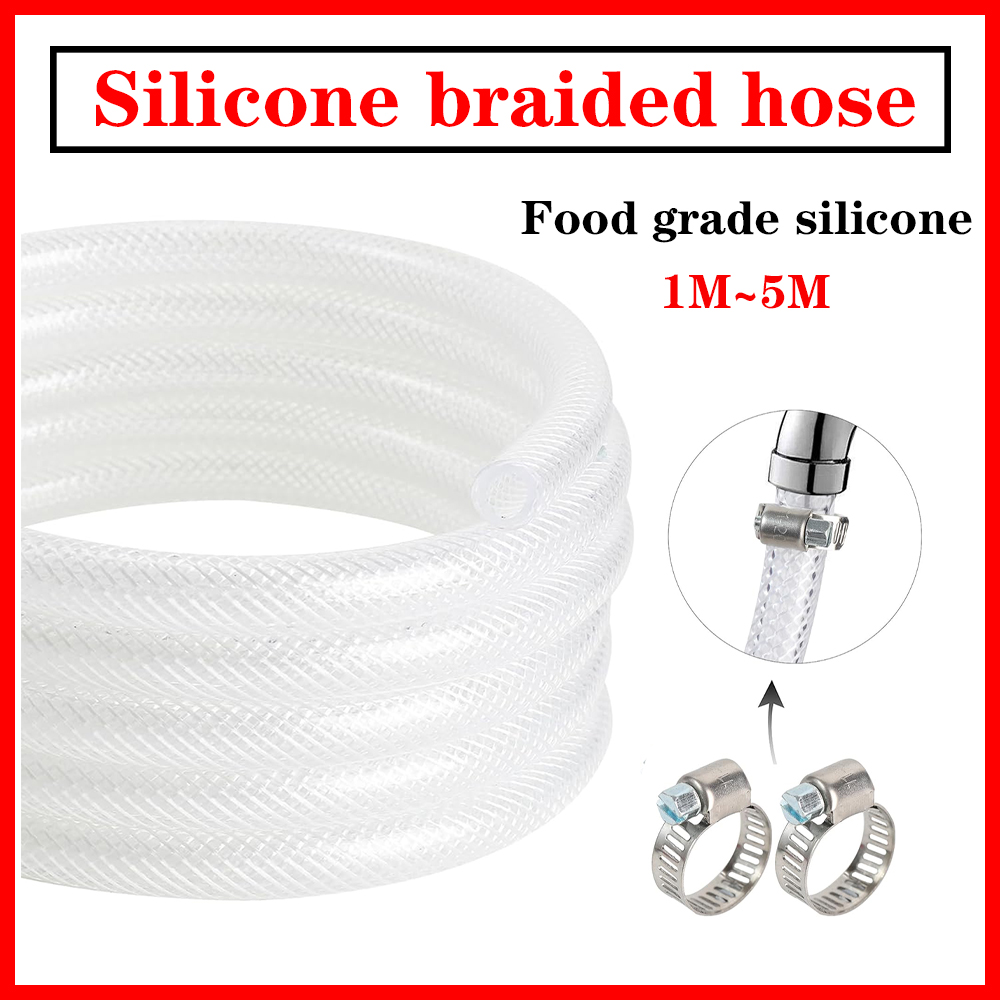 Flexible Hose Braided - ท่อไวนิล PVC ใสแบบถักแรงดันสูง ท่อไวนิลแบบยืดหยุ่น ท่อท่อไวนิลเสริมแรงแบบ Heavy