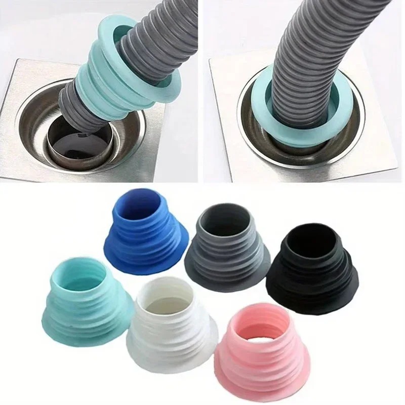 Drain Pipe Clip - แหวนซีลกันกลิ่น ป้องกันน้ำรั่วซึม สำหรับท่อระบายน้ำในครัว ท่อพื้น ท่อเครื่องซักผ้า