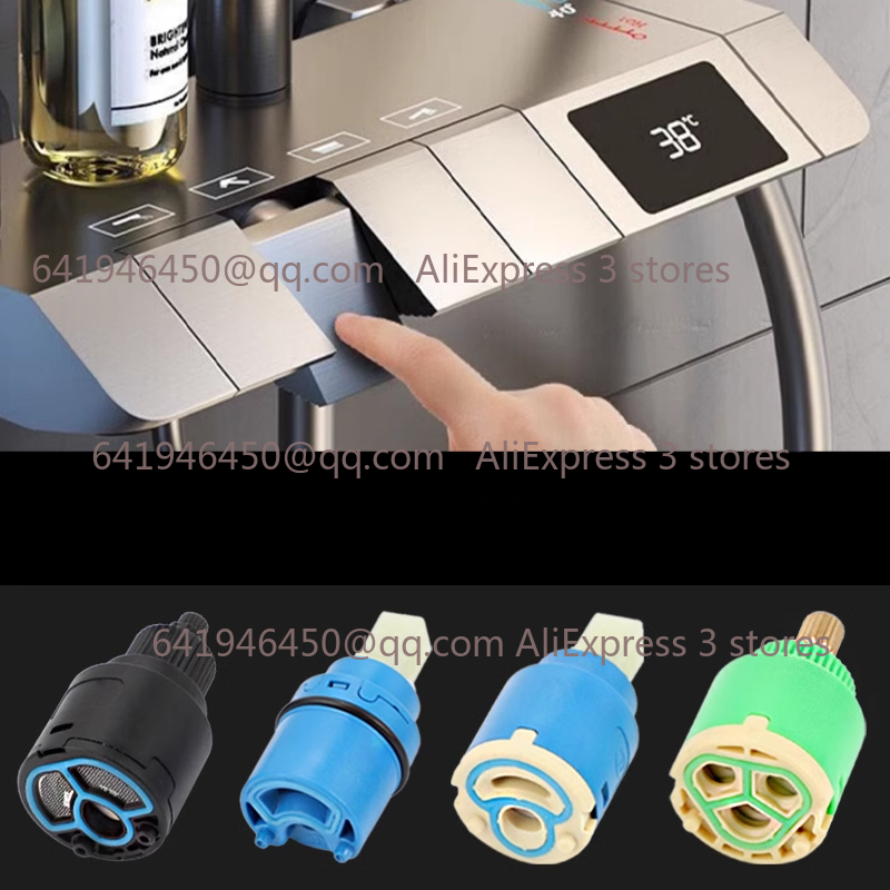 Basin Mixer Cartridge - วาล์วฝักบัวก๊อกน้ําเซรามิคตลับหมึก 2/3Way Shower Diverter ผสมก๊อกน้ําเปลี่ยนชิ้นส่วนขนาด 22/25