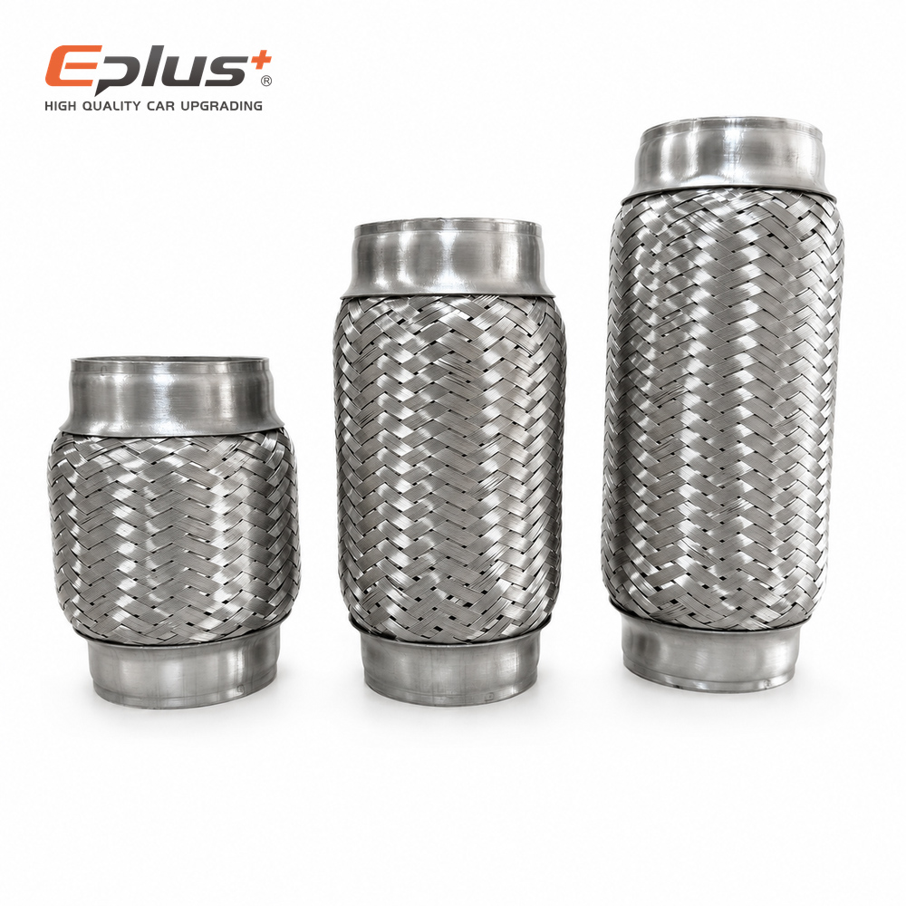 Flexible Hose Braided - ท่อไอเสียแบบถักสแตนเลสสำหรับยานยนต์ ยี่ห้อ Universal Automotive แบบยืดหยุ่นได้ สำหรับเปลี่ยนระบบไอเสียรถยนต์