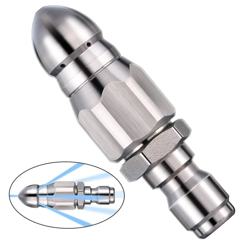 Drain Pipe Clip - Water Jet เครื่องฉีดน้ําแรงดันสูงหัวฉีดทําความสะอาดท่อระบายน้ํา 1/4 