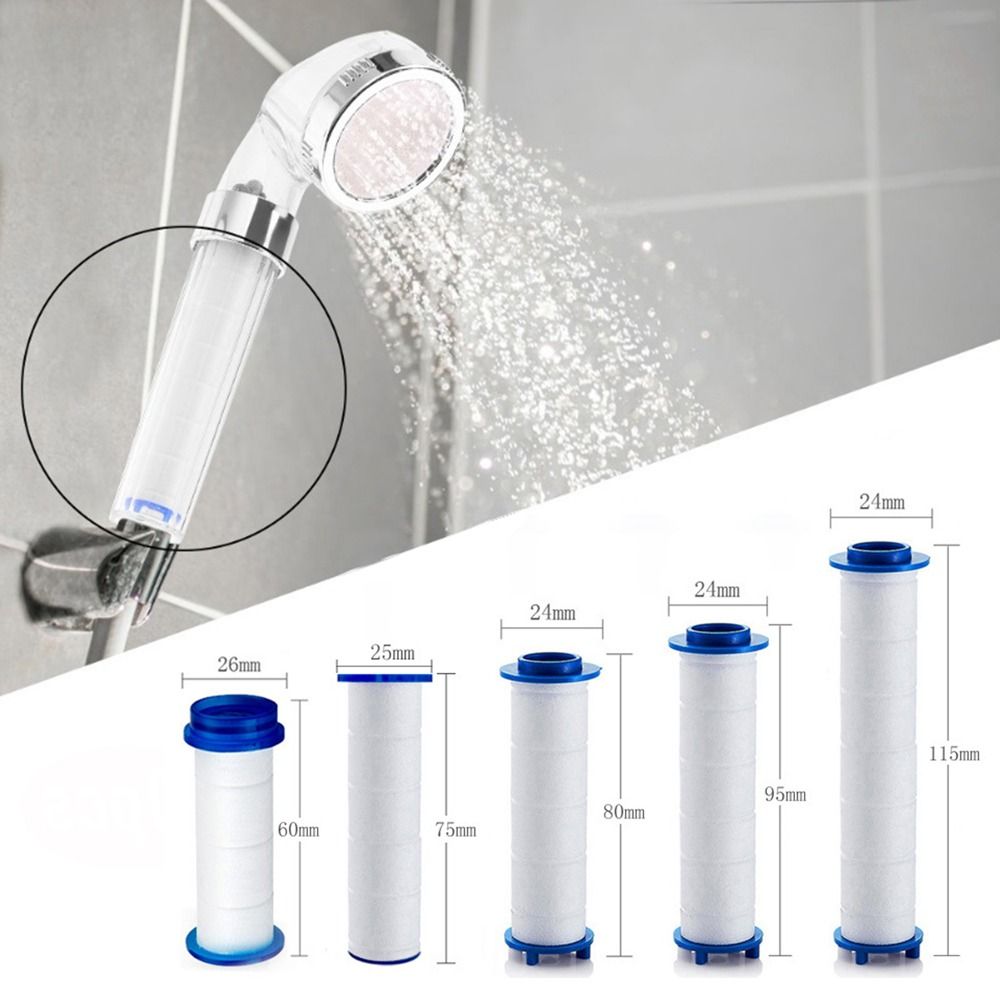 Shower Valve Cartridge - หัวฝักบัวทำจากผ้าฝ้าย PP จำนวน5ชิ้นตัวกรองน้ำเครื่องบดกาแฟสำหรับฝักบัวอาบน้ำแบบถือส่วนใหญ่อุปกรณ์เสริมในห้องน้ำ