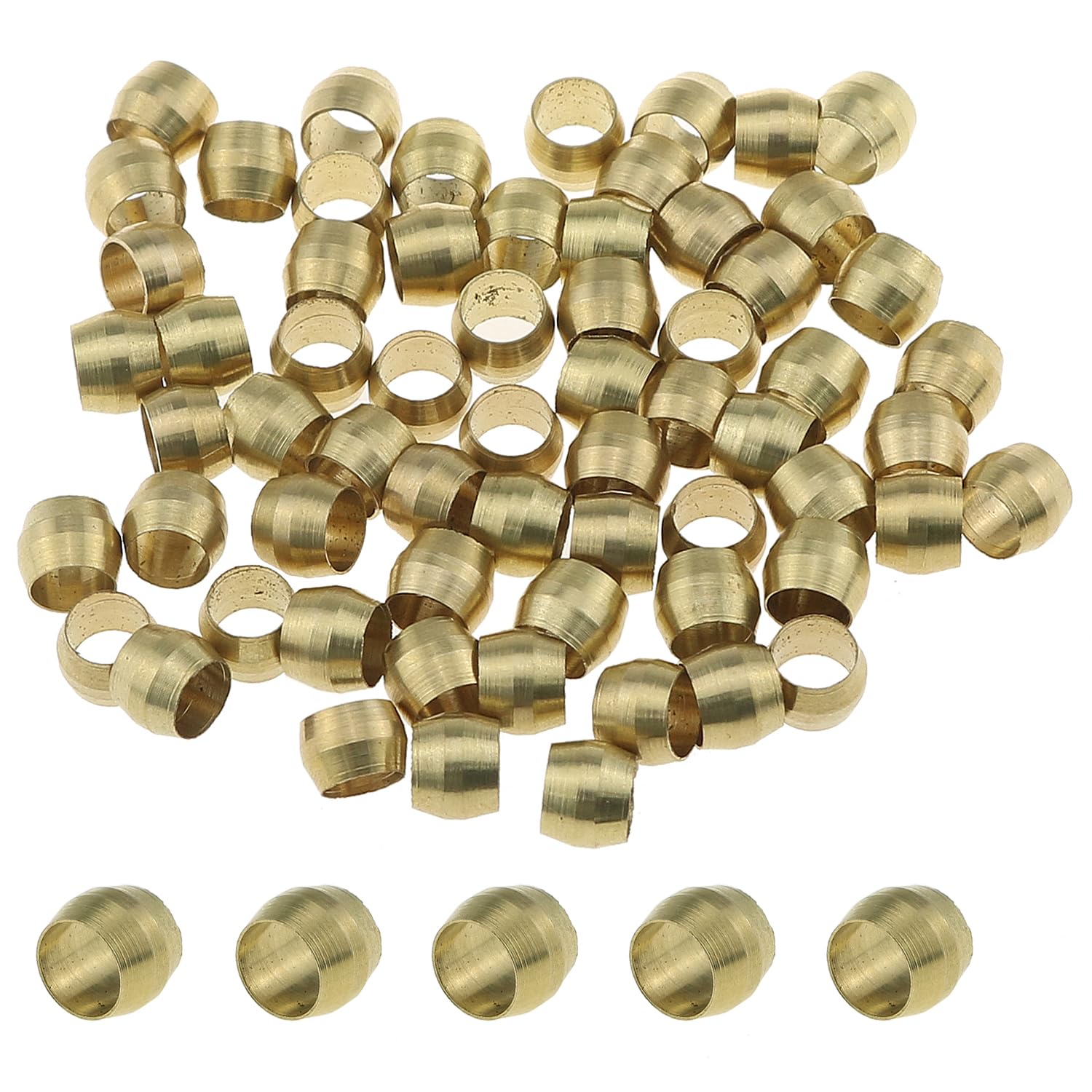Compression Fitting Brass - 100PCS ทองเหลือง Ferrule แขน Ferrules การบีบอัด