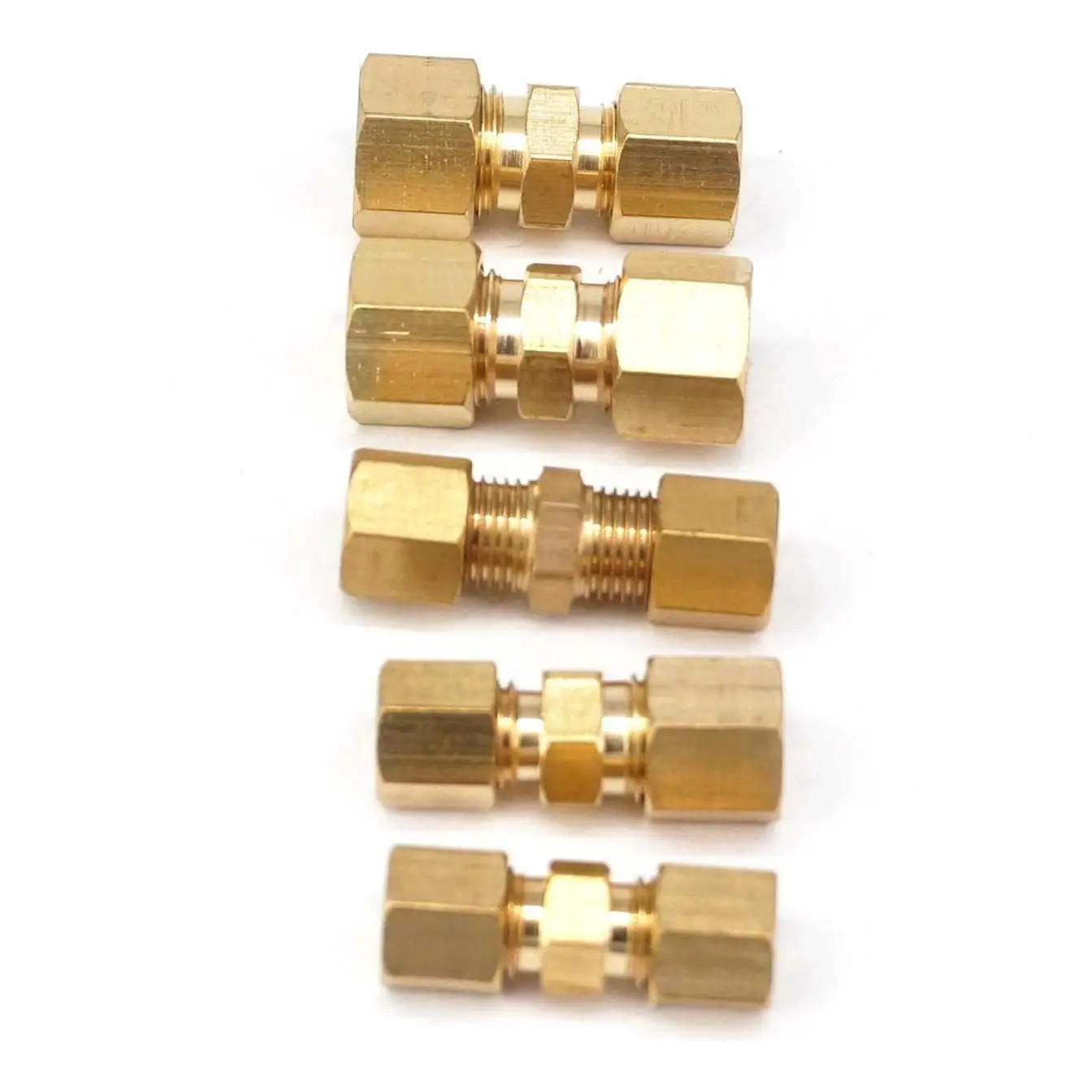 Compression Fitting Brass - การบีบอัด Fit หลอด O.D 1/8 