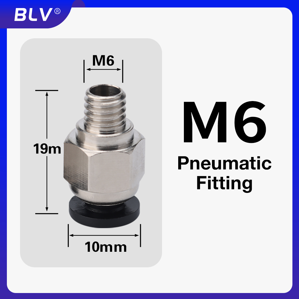 Ptfe Tape Thread - บีแอลวี ® ข้อต่อแบบนิวเมติก G1/8' / M6
