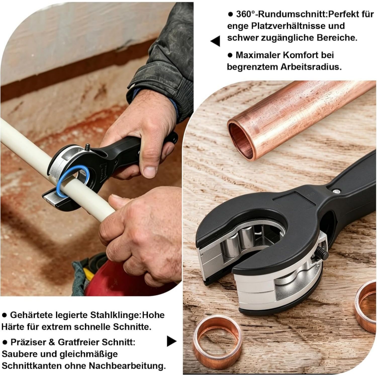 ชุดเครื่องตัดท่อแบบมีด้ามจับพร - Pipe Cutter Ratchet บทวิจารณ์และราคา