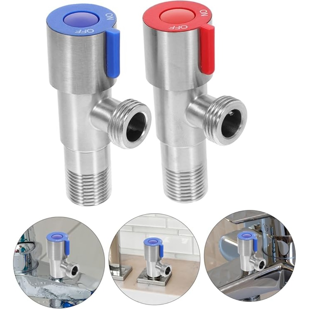 สแตนเลสร้อนเย็นวาล์วเข้าห้องน้ - Toilet Fill Valve บทวิจารณ์และราคา