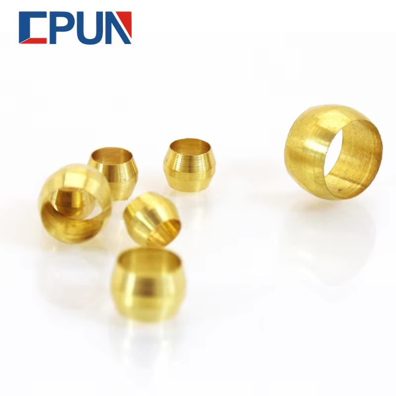 10 PC ทองเหลือง Double TAPER F - Compression Fitting Brass บทวิจารณ์และราคา