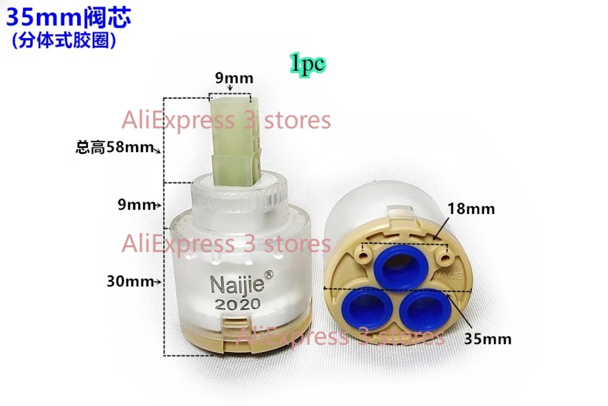 1pcs 28 มม./35 มม./40 มม.น้ําก - Basin Mixer Cartridge บทวิจารณ์และราคา