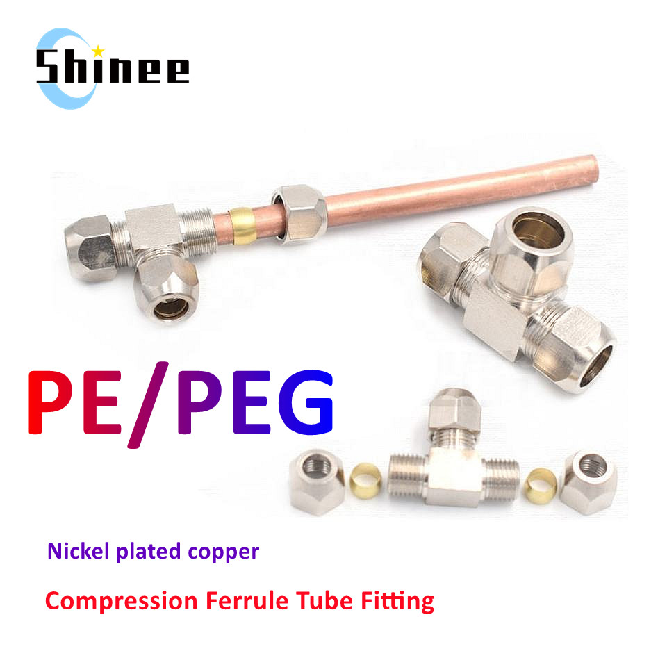1PCS Pneumatic อุปกรณ์ทองเหลือ - Compression Fitting Brass บทวิจารณ์และราคา