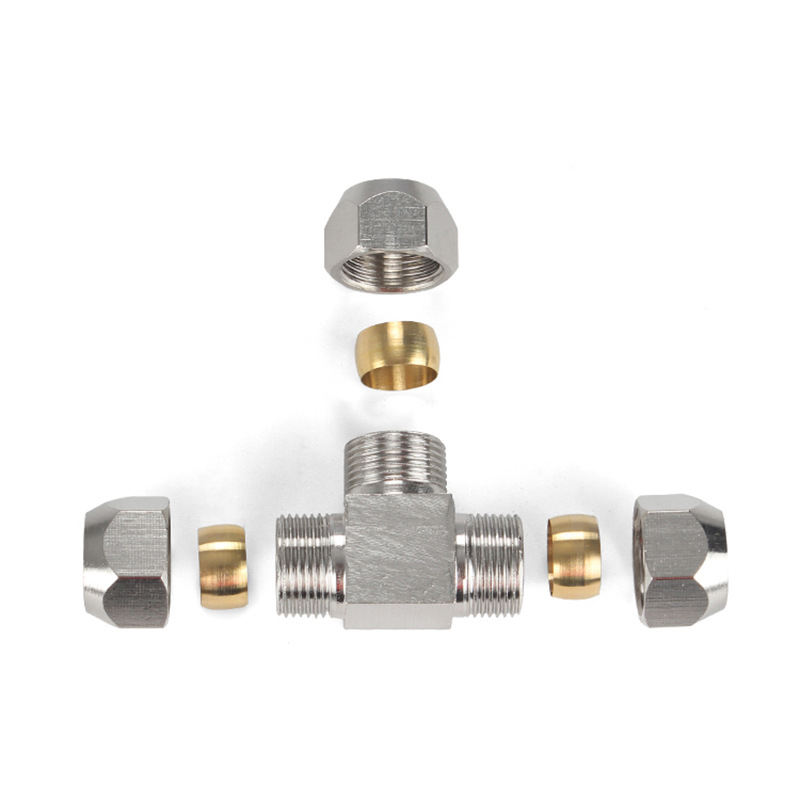 1PCS Pneumatic อุปกรณ์ทองเหลือ - Compression Fitting Brass บทวิจารณ์และราคา