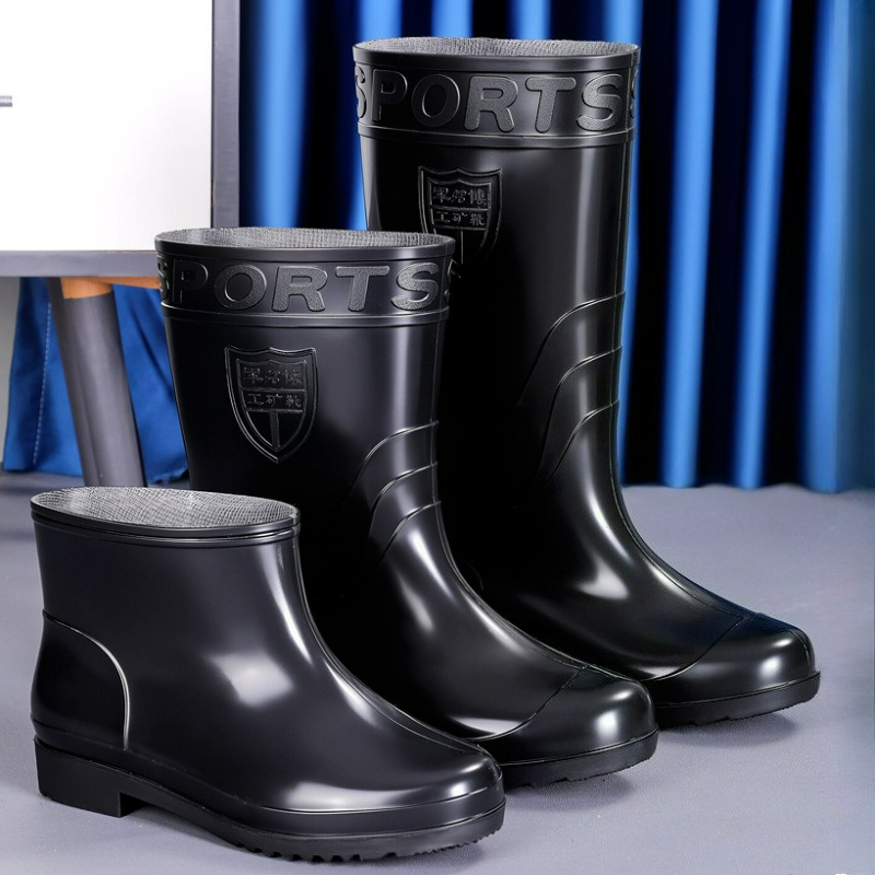 รองเท้าบูทกันฝนผู้ชาย รองเท้าบ - Pipe Bending Spring บทวิจารณ์และราคา
