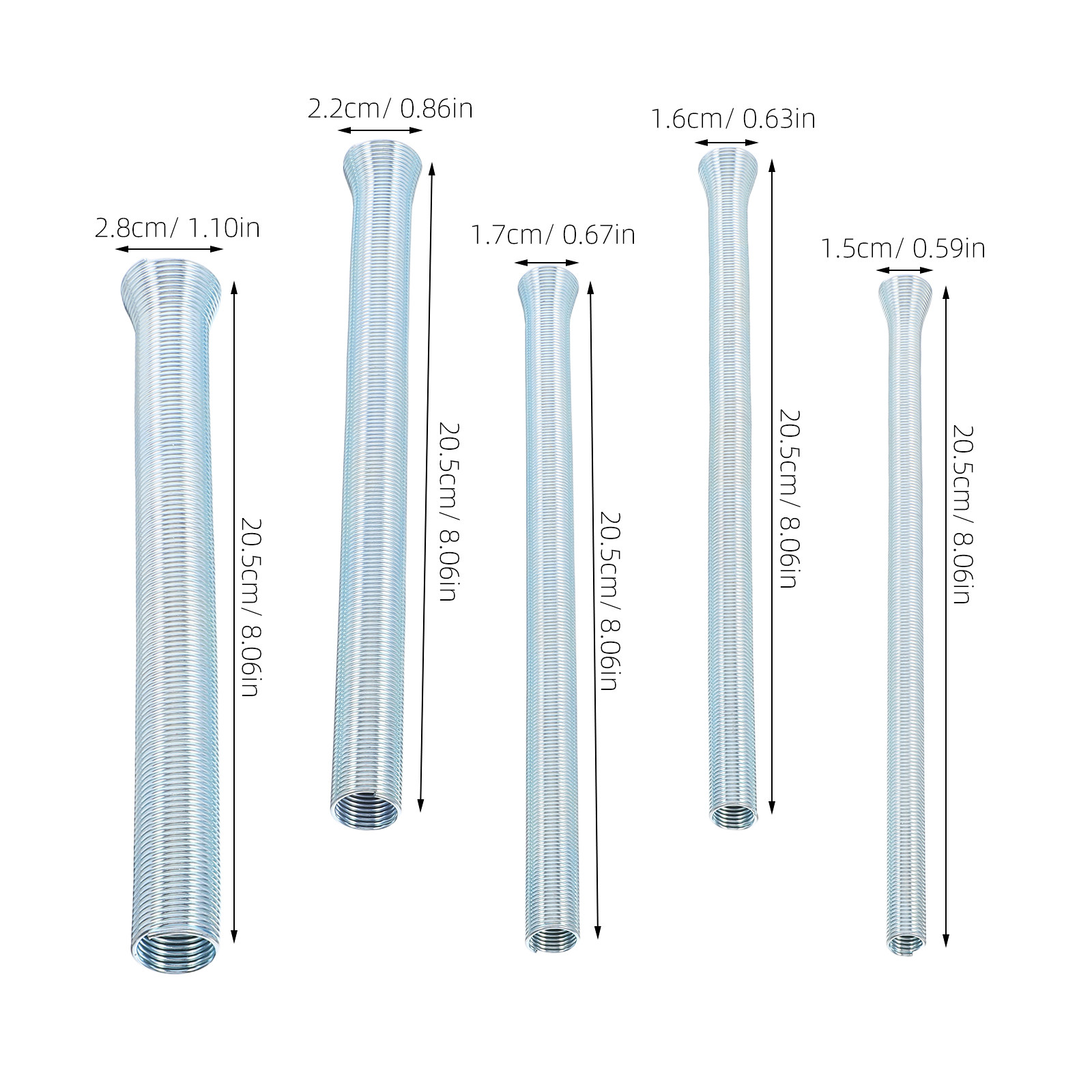ชุดเครื่องมือดัดท่อสปริง 5 ชิ้ - Pipe Bending Spring บทวิจารณ์และราคา