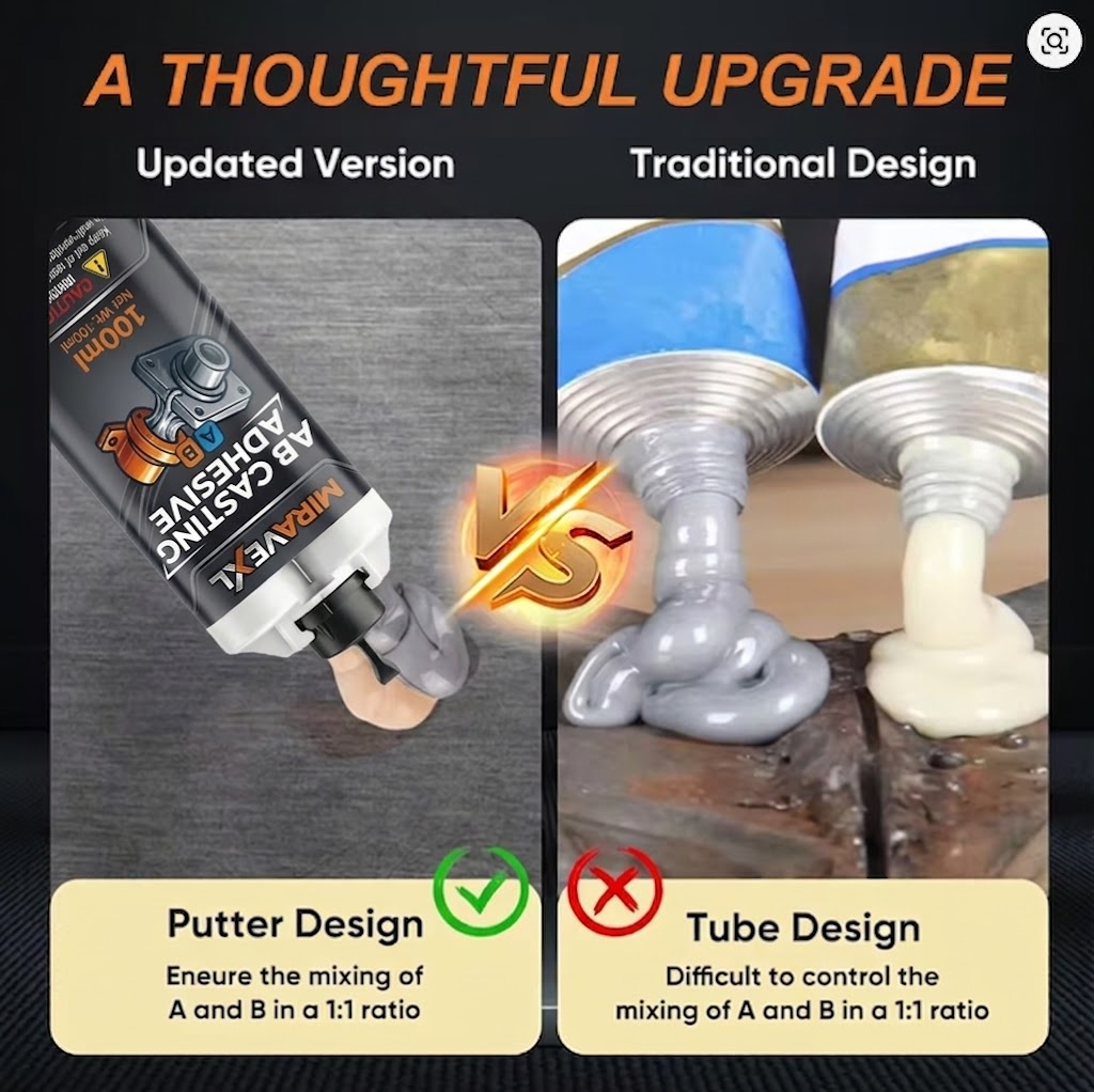 กาวหล่อโลหะ AB สำหรับงานหนัก | - Solvent Weld Cement บทวิจารณ์และราคา