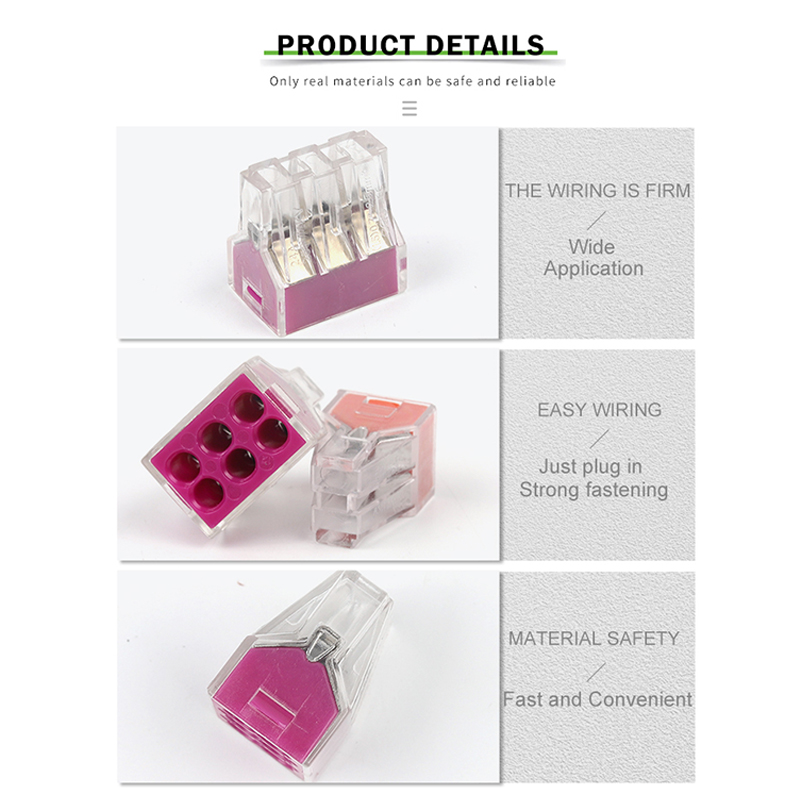 ขั้วต่อสายไฟขนาดกะทัดรัดอเนกปร - Push Fit Connector บทวิจารณ์และราคา