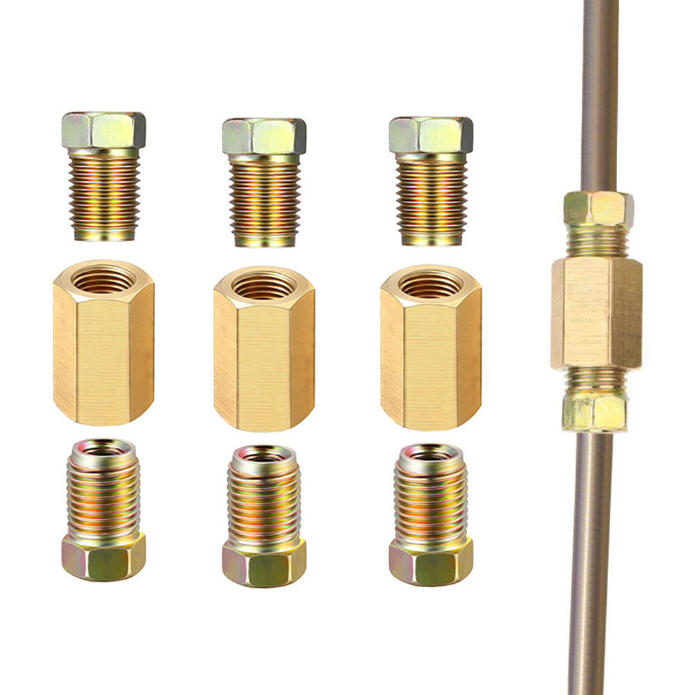 12ชิ้น3/16 (3/8-24กลับหัว) ท่อ - Compression Fitting Brass บทวิจารณ์และราคา