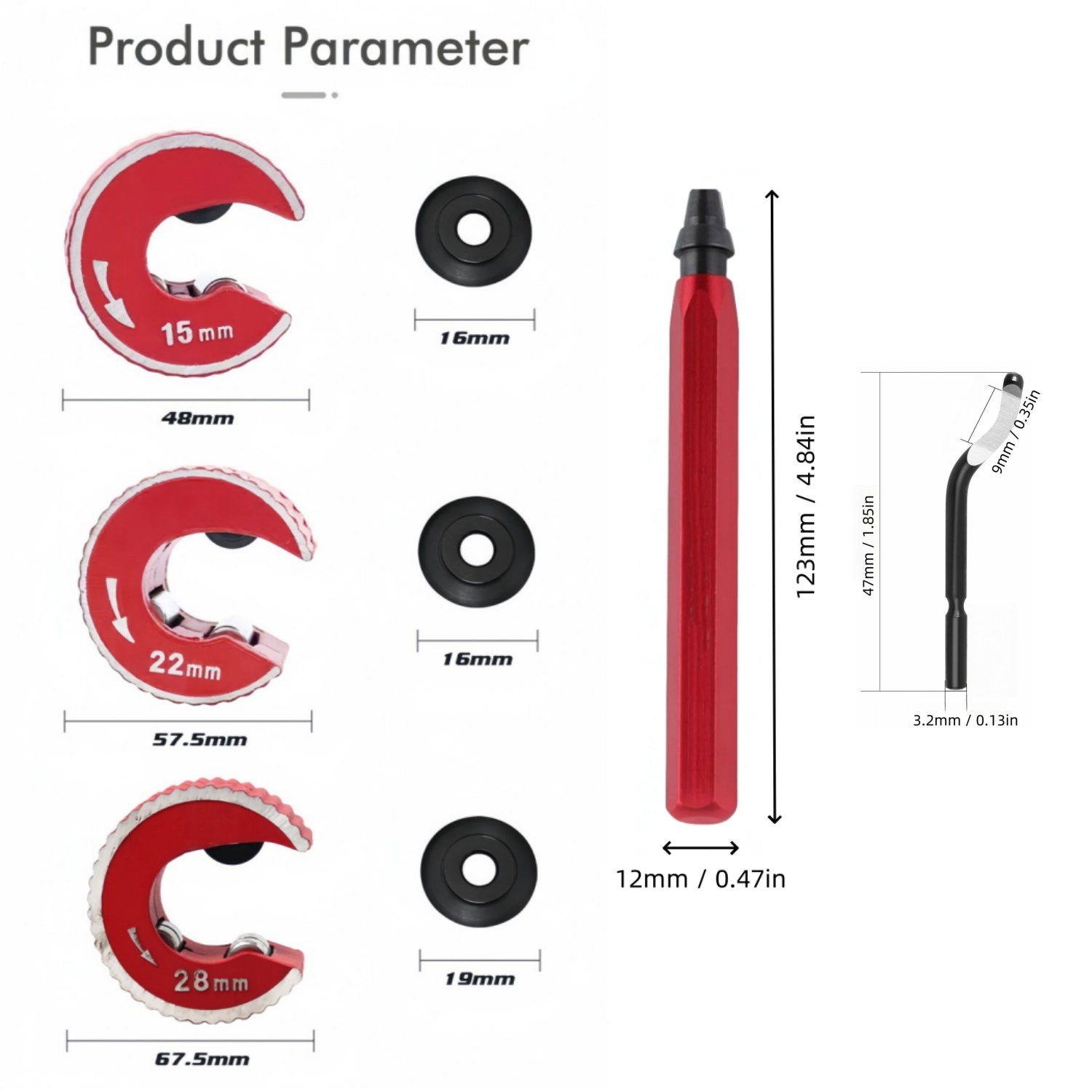 ชุดเครื่องตัดท่อทองแดง 3 ชิ้น  - Pipe Cutter Ratchet บทวิจารณ์และราคา