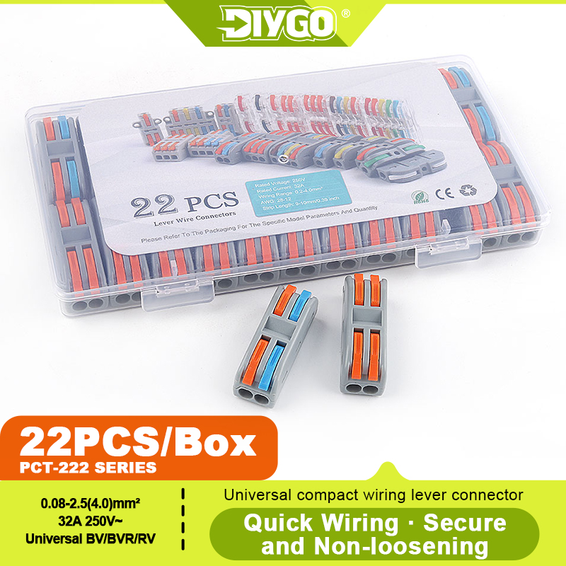 ชุดต่อสายไฟแบบกด DIY GO 22 ชิ้ - Push Fit Connector บทวิจารณ์และราคา