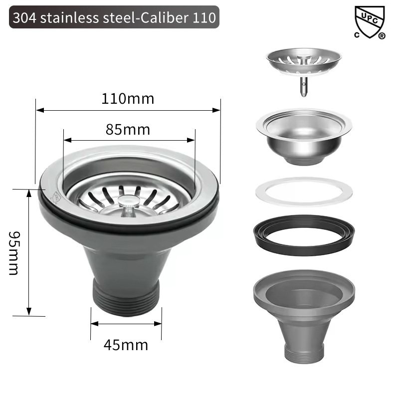อ่างล้างจานถ้วยอเมริกันอ่างล้า - Overflow Pipe Clip บทวิจารณ์และราคา