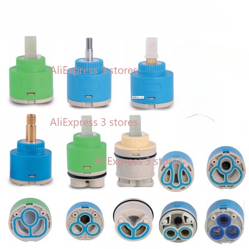 1PCS 35/40 มม.เซรามิค SPOOL Wa - Basin Mixer Cartridge บทวิจารณ์และราคา