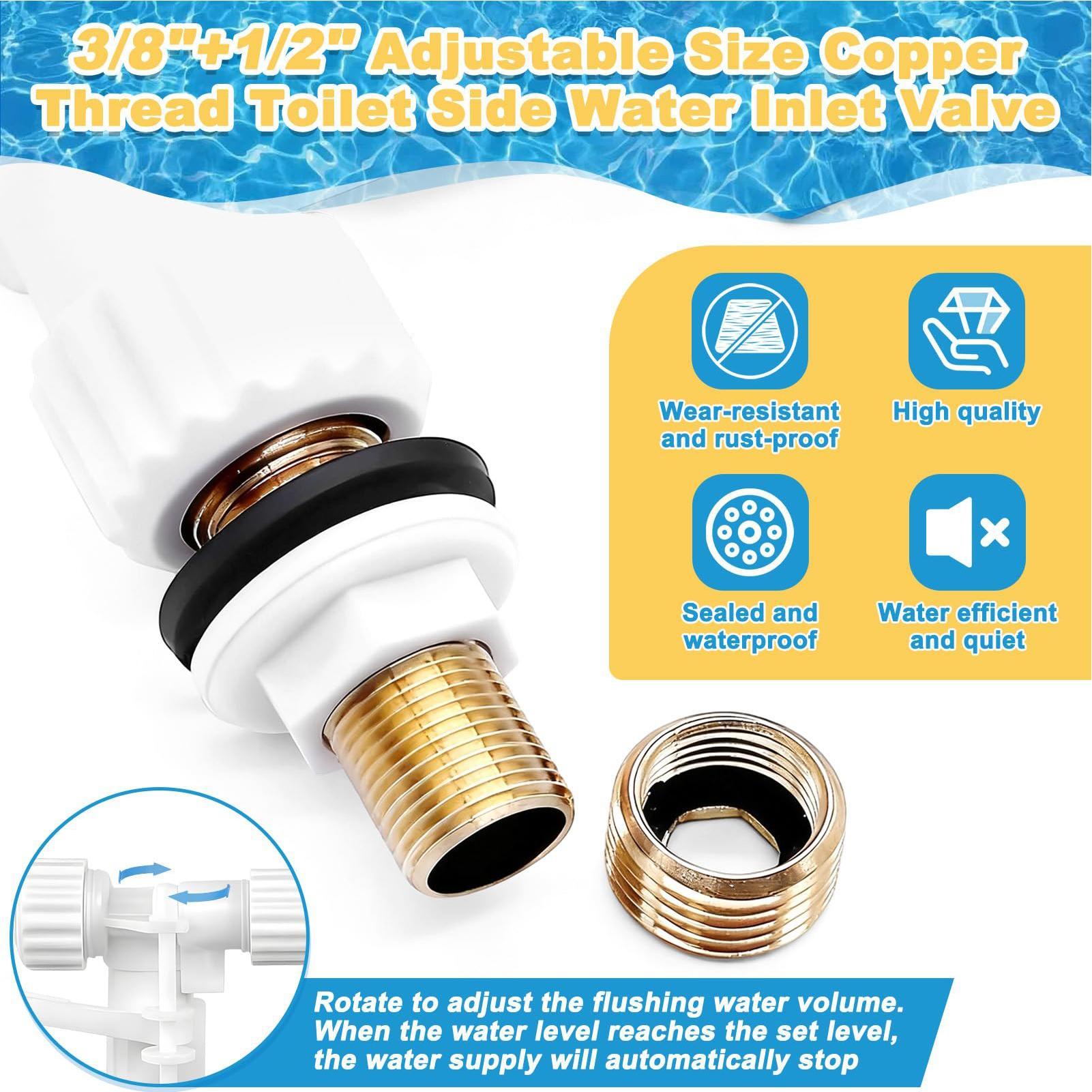 วาล์วเติมน้ำชักโครก ข้อต่อทองเ - Toilet Fill Valve บทวิจารณ์และราคา