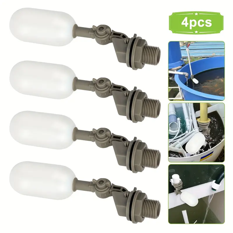 4 ชิ้นฟาร์มวัวพลาสติกวาล์วลอยน - Float Ball Valve บทวิจารณ์และราคา