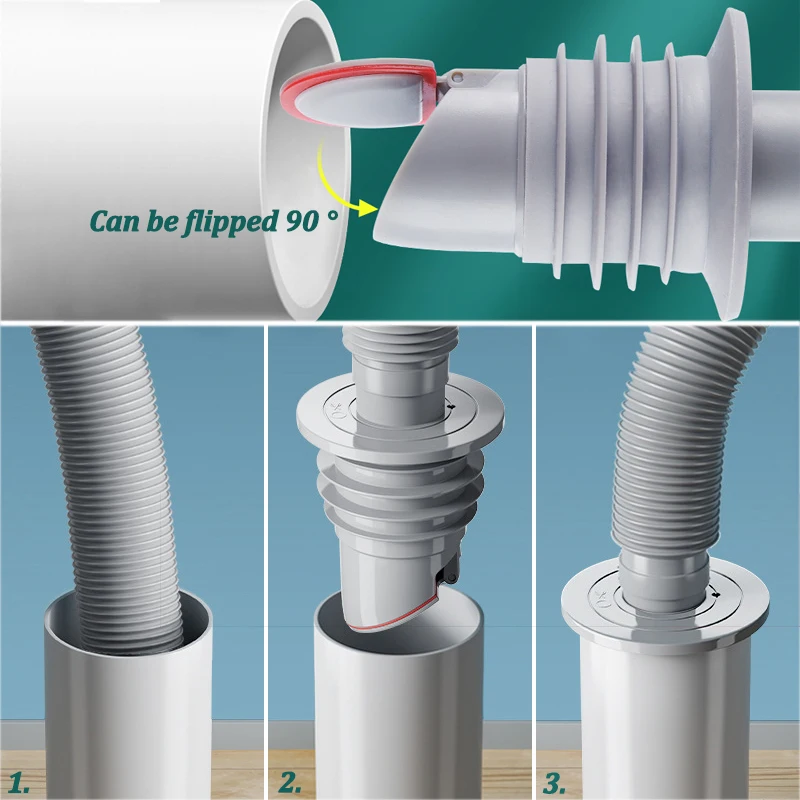 ท่อน้ำทิ้งในห้องน้ำทำจากซิลิโค - Drain Pipe Clip บทวิจารณ์และราคา