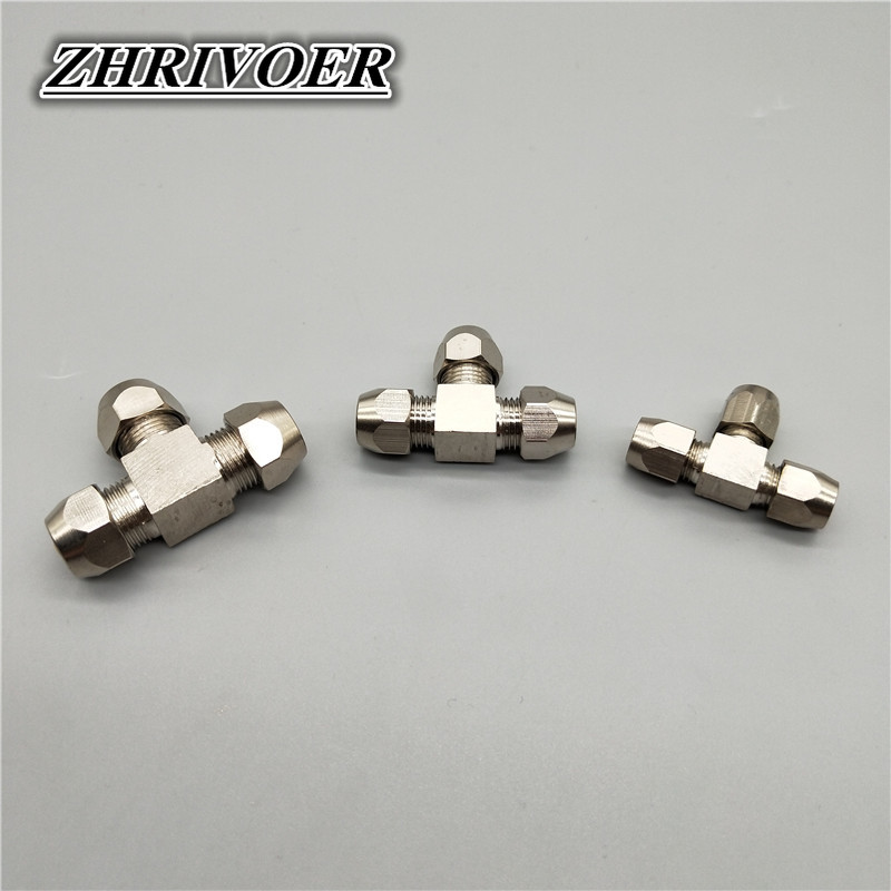 1Pcs Pneumatic อุปกรณ์ทองเหลือ - Compression Fitting Brass บทวิจารณ์และราคา