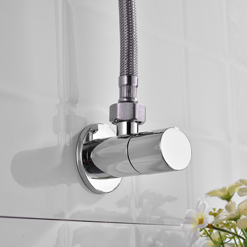 วาล์วทองเหลืองแบบมุมฉาก สีโครเ - Toilet Fill Valve บทวิจารณ์และราคา